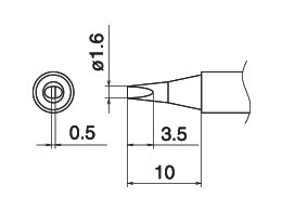 T12-D16 Chisel Soldering Tip